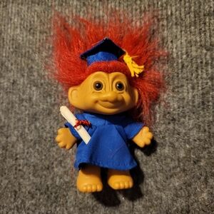 4” Russ Trolls Graduate w/Cap, Diploma, blue Gown